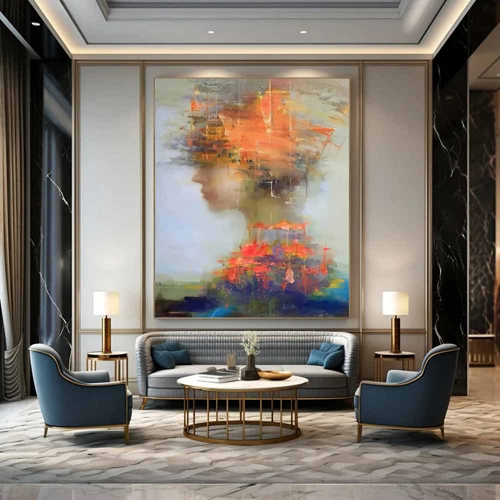 Fragmented Original Studio Figure Abstract Artwork BMS7Y